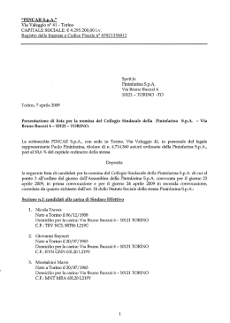 Via Vaieggio 11&deg; 41 ` Torino CAPITALE SOCIALE