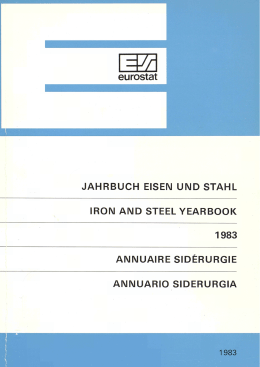 [ger] Jahrbuch Eisen und Stahl 1983 [eng] Iron and steel yearbook