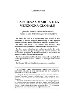 la scienza marcia e la menzogna globale