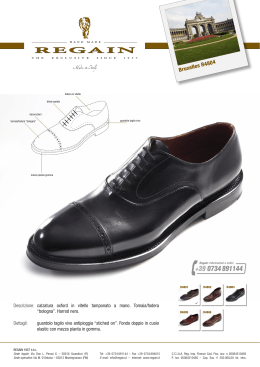 Hand made Regain The exclusive since 1957 made in Italy