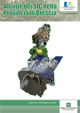 Atlante dei SIC della - Fondazione Lombardia per l`Ambiente