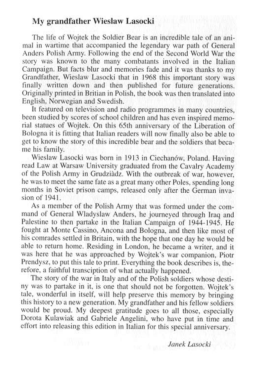 Page 1 My grandfather Wieslaw Lasoeki The life ot“ Wojtclt the