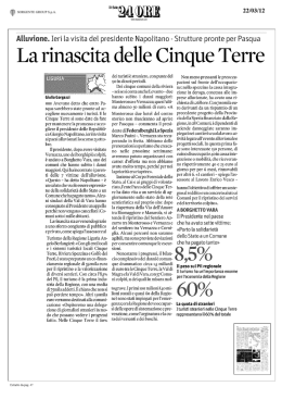 La rinascita delle Cinque Terre