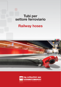 Tubi per settore ferroviario Railway hoses