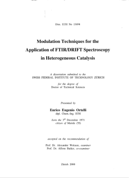 Modulation Techniques for the Application of - ETH E