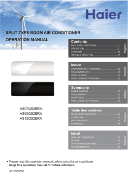 manual - Haier.com Worldwide - Select your local country or region