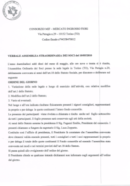 modifiche - Assemblea del 10/05/2010