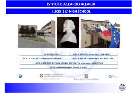 Brochure Licei - Istituto Aleardo Aleardi