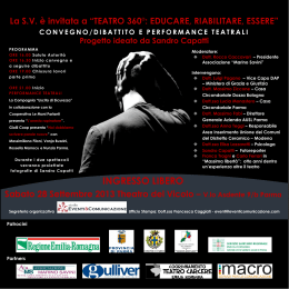 progetto di Sandro Capatti - pdf (Parma, 28 settembre