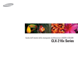 Manuale stampante Samsung CLX