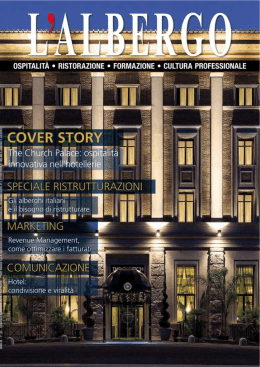 N&deg; 45 Settembre - Novembre 2014 - L`Albergo