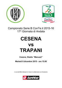 Trapani - Cesena Calcio
