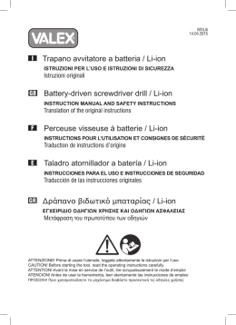 Trapano avvitatore a batteria / Li-ion Battery-driven