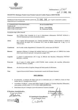 Deliberazione n.2361 del 29/12/2015