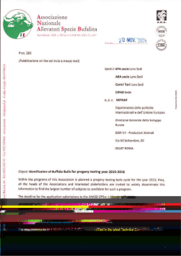 J Nazionﬂic - ANASB Associazione Nazionale Allevatori Specie