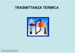 TRASMITTANZA TERMICA - Falegnameria Ruzzon