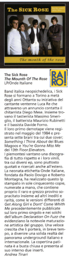 The SIC! ROSI: - Onde Italiane