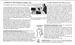5TH SUNDAY 1N OINARY TIME a FEBRUARY 10., 2013