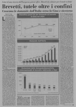 Brevetti, tutele oltre i confini (fonte Italia Oggi)