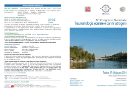 Traumatologia oculare e danni iatrogeni, Torino 27