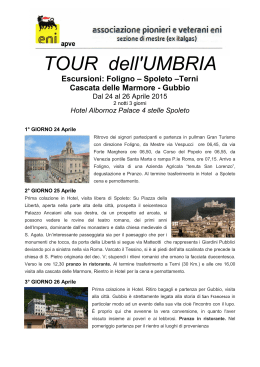 Tour dell`Umbria 24 - 26.4.2015 Sez Mestre