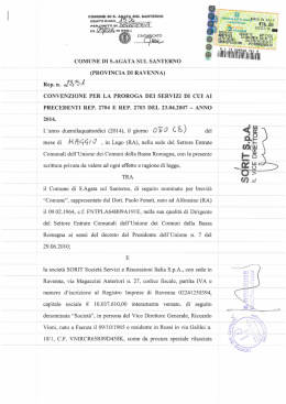 Rep 2851 - Comune di S.Agata sul Santerno