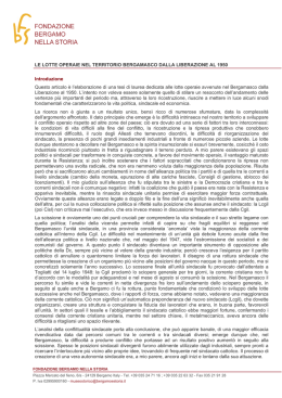 Le lotte operaie nel territorio bergamasco dalla Liberazione al 1950