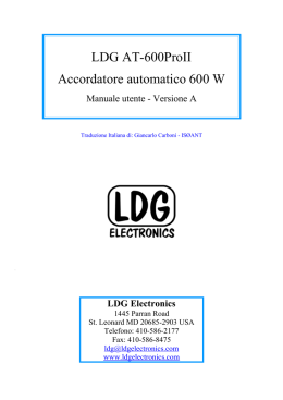 LDG AT-600ProII Accordatore automatico 600 W