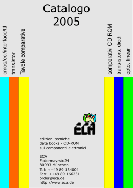 Catalogo 2005 - ECA Electronic News