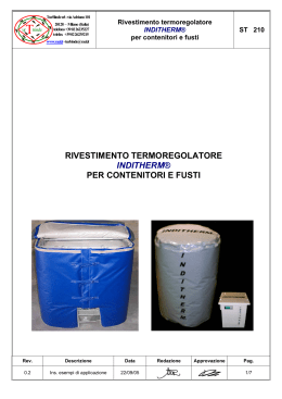 STT-210 Rivestimento termoregolatore per recipienti