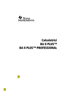 Calcolatrici BA II PLUS™ BA II PLUS