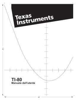 TI-80 Manuale dell`utente