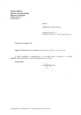 Da Ros Michele Dottore Commercialista Revisore Contabile