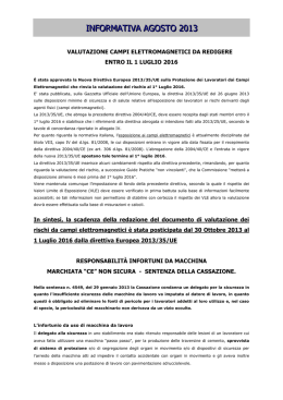 INFORMATIVA AGOSTO 2013
