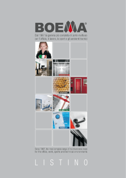 Scarica il Listino - PDF