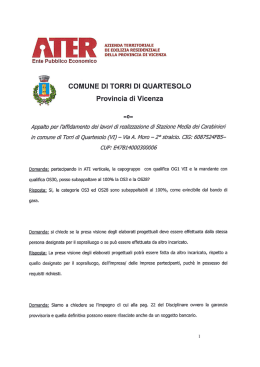 COMUNE DI TORRI DI QUARTESOLO