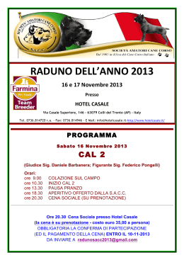 Raduno Sacc 2013 A.P - Società Amatori Cane Corso Italiano