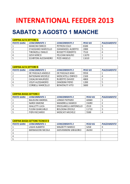 class feeder - Match Fishing Italia