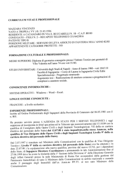 Mazzara Vincenzo - Provincia di Catanzaro