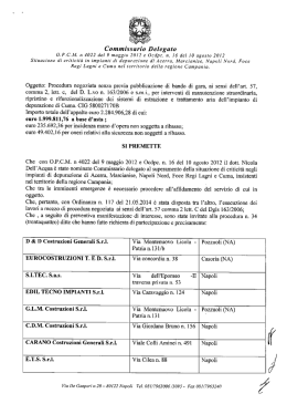Verbale di Gara - Commissario delegato-Home