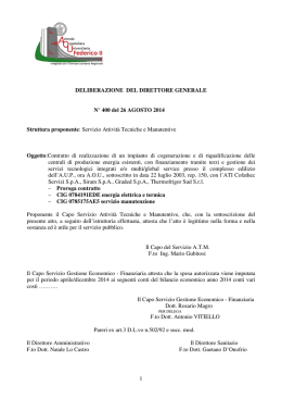 Servizio Attivit&agrave; Tecniche e Manutenti - AOU Federico II