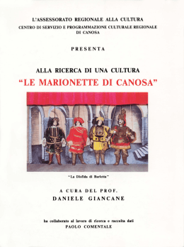 Le marionette di Canosa