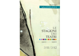 LE STAGIONI DEI TEATRI - Teatro Valle dei Laghi