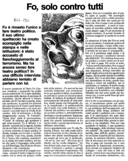 Page 1 _ .s datato. Non mie ptesibile dire di pitt. Fo, solo contro tutti