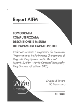tomografia computerizzata - Associazione Italiana di Fisica in