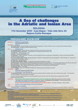 A Sea of challenges in the Adriatic and Ionian Area