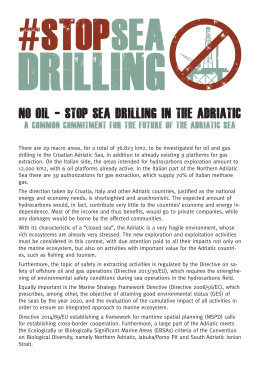 NO OIL - STOP SEA DRILLING IN THE ADRIATIC