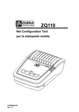 Net Configuration Tool per la stampante mobile