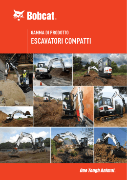Bobcat Excavator Range Brochure