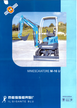 Page 1 , Y n" nlllillsr -16 U MINIESCAVATORE M A im, Azienda